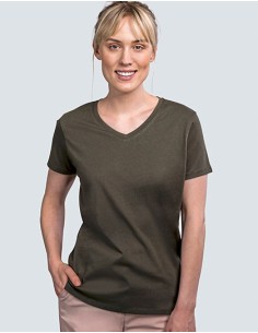 H-202-Womens Luxury V-Neck Tees 2